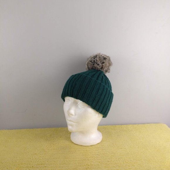Green beanie, Alpaca Wool Winter Beanie, green hat, green torque - Picture 1 of 5
